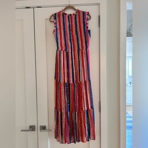 Oliphant Sleeveless Smocked Maxi